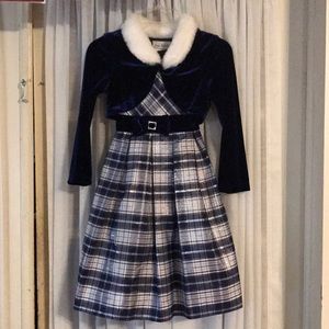 Girl's dress & jacket 6 net underskirt bow